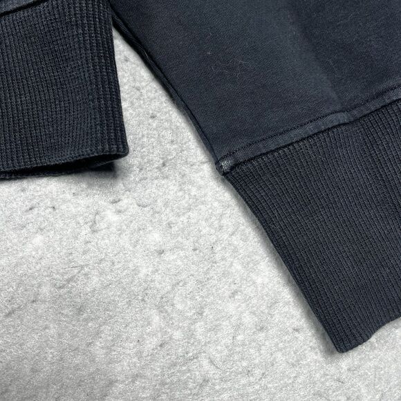 Lululemon Sweatshirt Womens 8 Black Scuba OversiiòFunnel Neck Logo Half Zip - Picture 9 of 12